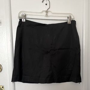 Black mini skort